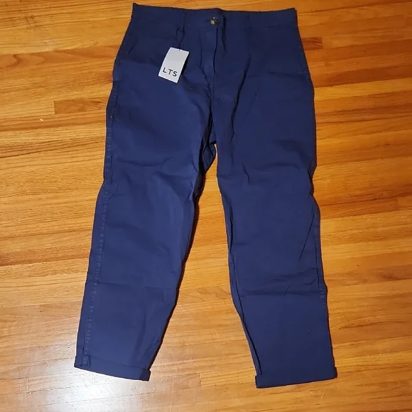 Long Tall Sally Blue Ankle Pants - Picture 2 of 3